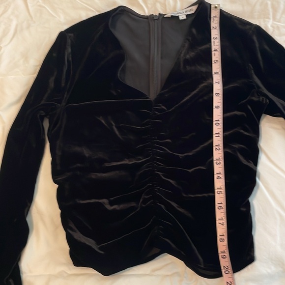 Veronica Beard Pelona Black Velvet Top - Picture 10 of 17